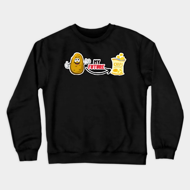 Funny potato future Crewneck Sweatshirt by AM95